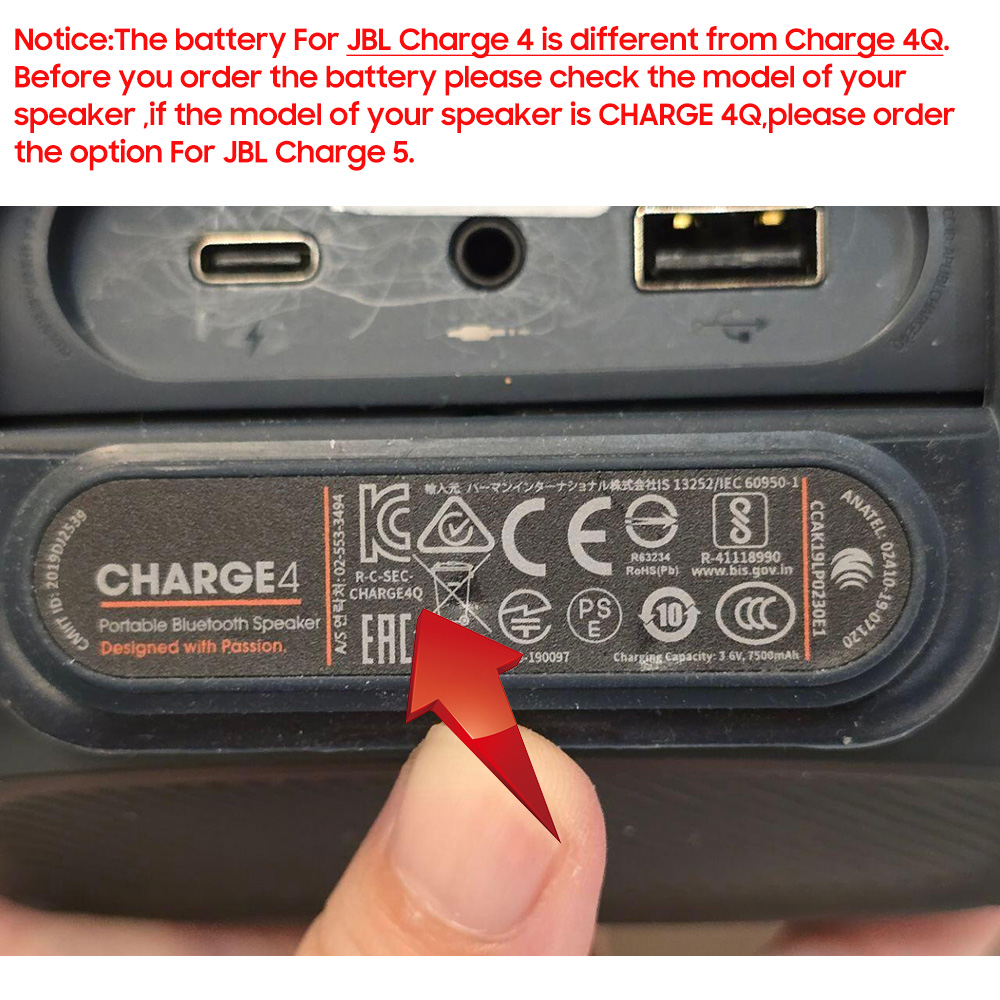 Replacement Battery ID998 IY06 - огляд і ціна Jbl Speaker Charge 5